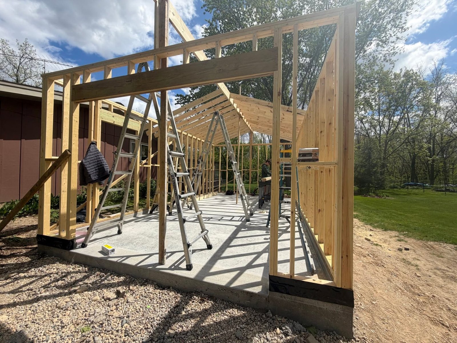 Framing on a D&D Services home build